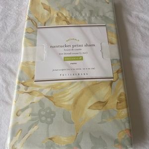 Pottery Barn Nantucket Print Euro Sham/Rare find